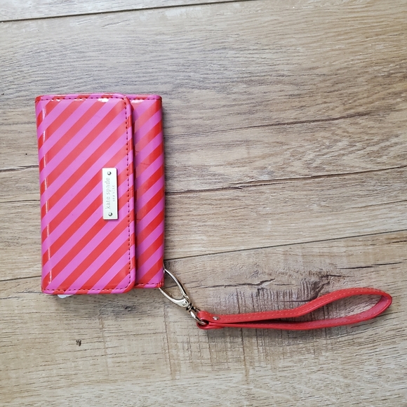 kate spade Handbags - ❤️‍🔥 4/$15 Kate Spade Small Credit Card Phone Holder Striped Wristlet Wallet